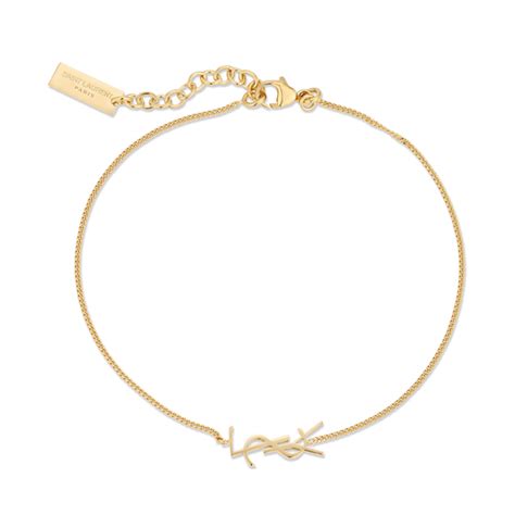 ysl gold braclet|saint laurent gold bracelet.